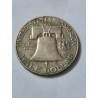 Moeda dos Estados Unidos USA half dollar 1963 prata