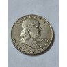 Moeda dos Estados Unidos USA half dollar 1963 prata