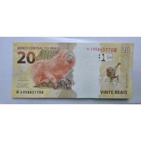 Cédula Brasil 20 reais NJ FE