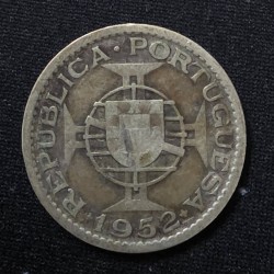 Moeda de Guiné 10 escudos 1952 prata