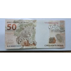 Cédula Brasil 50 reais QE FE