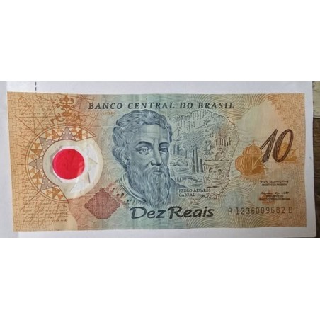 Cédula Brasil 10 reais Pedro Álvares Cabral C332 polimero Mbc