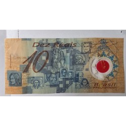 Cédula Brasil 10 reais Pedro Álvares Cabral C332 polimero Mbc
