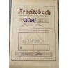 Alemanha segunda guerra mundial antiga carteira de trabalho Nurnberg