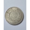 Moeda Brasil 1000 reis 1862 prata imperio Soberba