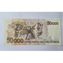 Cedula do Brasil 50 mil cruzeiros C226 soberba