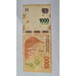 Cédula argentina 1000 pesos Mbc