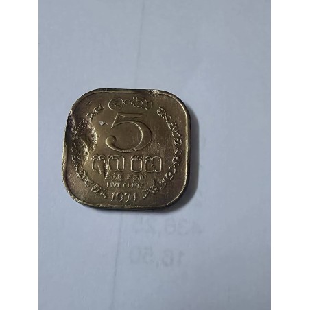 Moeda do Sri lanka 5 cents