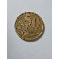 Moeda da Africa do sul 50 cent 1997