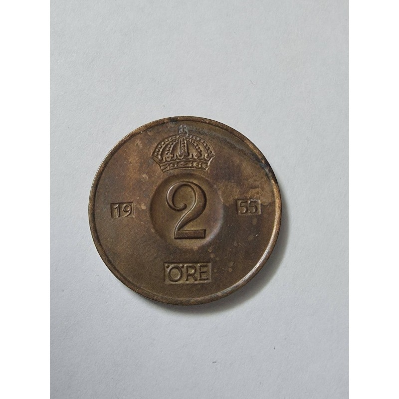 Moeda da Suecia 2 ore 1955
