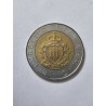 Moeda de San marino 500 liras 1987 Bimetalica