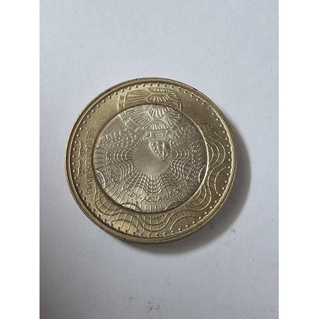 Moeda da Colombia 1000 pesos bimetalica 2023