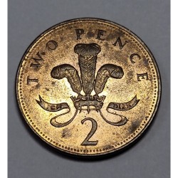 Moeda da Inglaterra 2 pence 2004 Rainha Elizabeth II