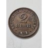 Adquira esta histórica moeda de 2 Centavos da República Portuguesa, datada de 1918. Uma peça autêntica de cobre, essencial para