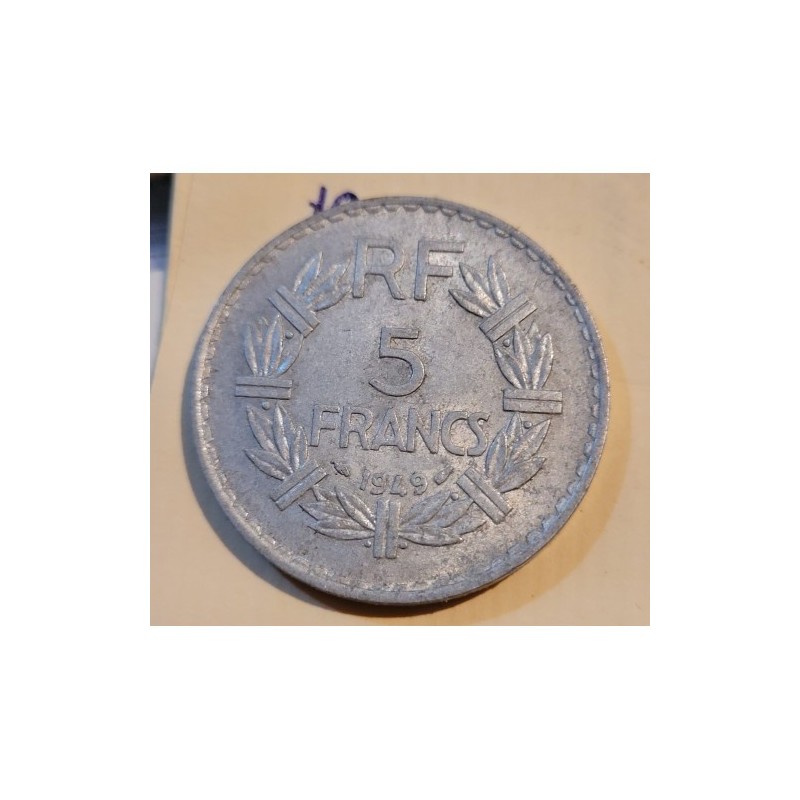 Moeda da França 5 francos 1949