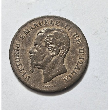 Moeda da Itália 5 centésimos 1861 Victorio Emanuel