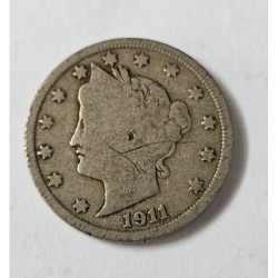 Moeda dos Estados Unidos 5 cents 1911