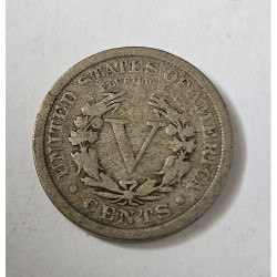 Moeda dos Estados Unidos 5 cents 1911
