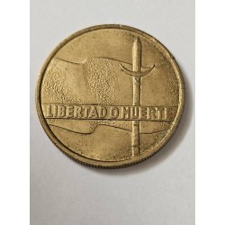 Moeda do Uruguai 5 pesos sesquicentenário independência