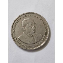 Moeda das Ilhas Mauricio 5 rúpias 1991