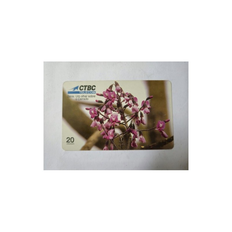 Venda de cartão telefônico CTBC Telecom colecionável da série "Um Olhar sobre o Cerrado". Edição limitada de 1998, ide