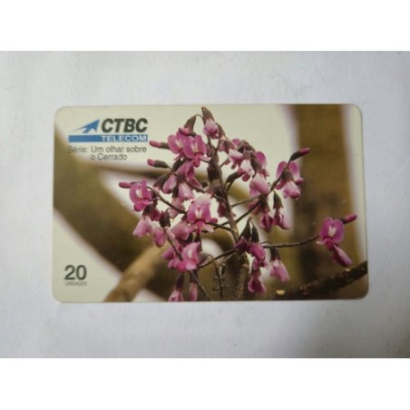 Venda de cartão telefônico CTBC Telecom colecionável da série "Um Olhar sobre o Cerrado". Edição limitada de 1998, ide