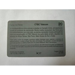 Venda de cartão telefônico CTBC Telecom colecionável da série "Um Olhar sobre o Cerrado". Edição limitada de 1998, ide