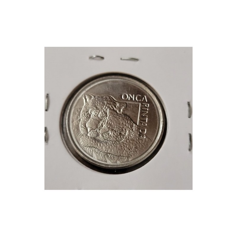 Moeda Brasil 50 cruzeiros 1994 onça pintada 1994  S-FC