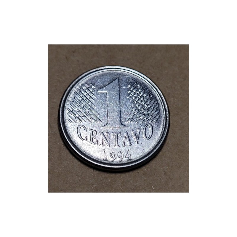 Moeda Brasil 1 centavo 1994 Mbc