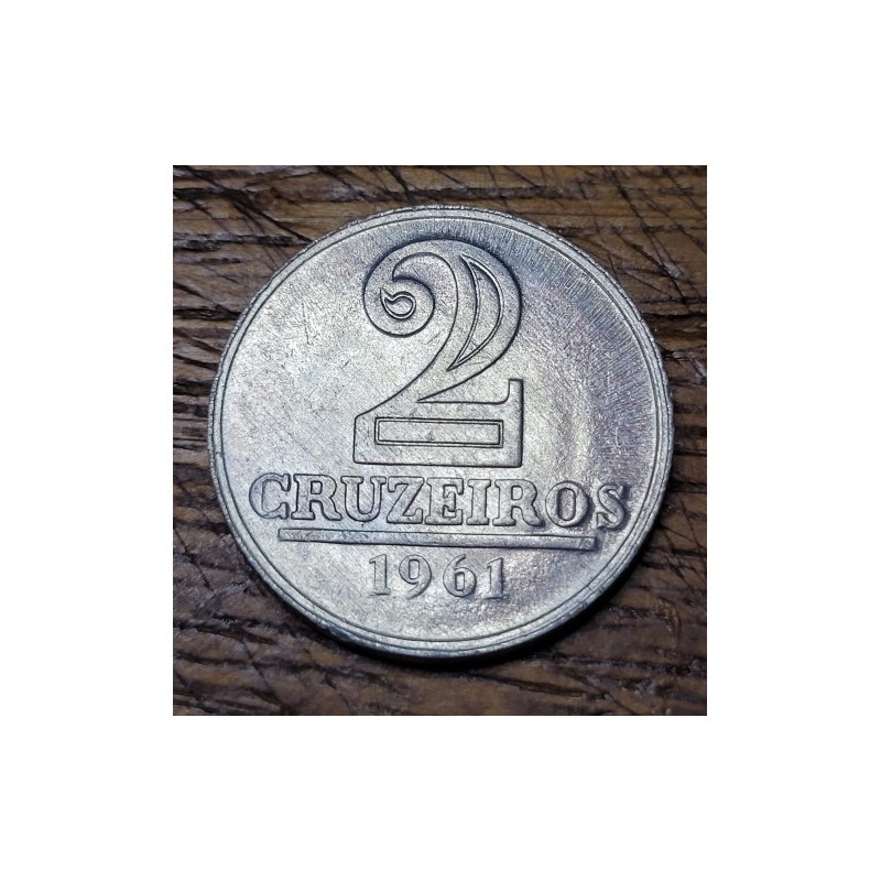 Moeda do Brasil 2 cruzeiros 1961 S-FC