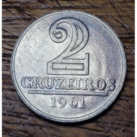 Moeda do Brasil 2 cruzeiros 1961 S-FC