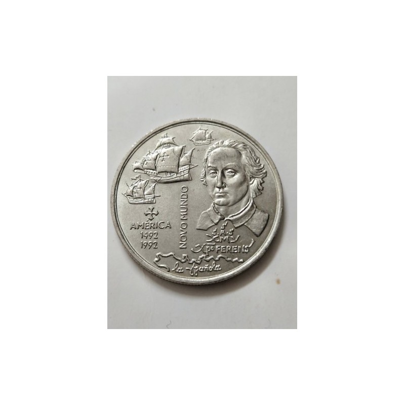 Moeda de Portugal 200 escudos 1992 Novo Mundo