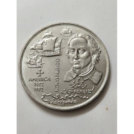Moeda de Portugal 200 escudos 1992 Novo Mundo