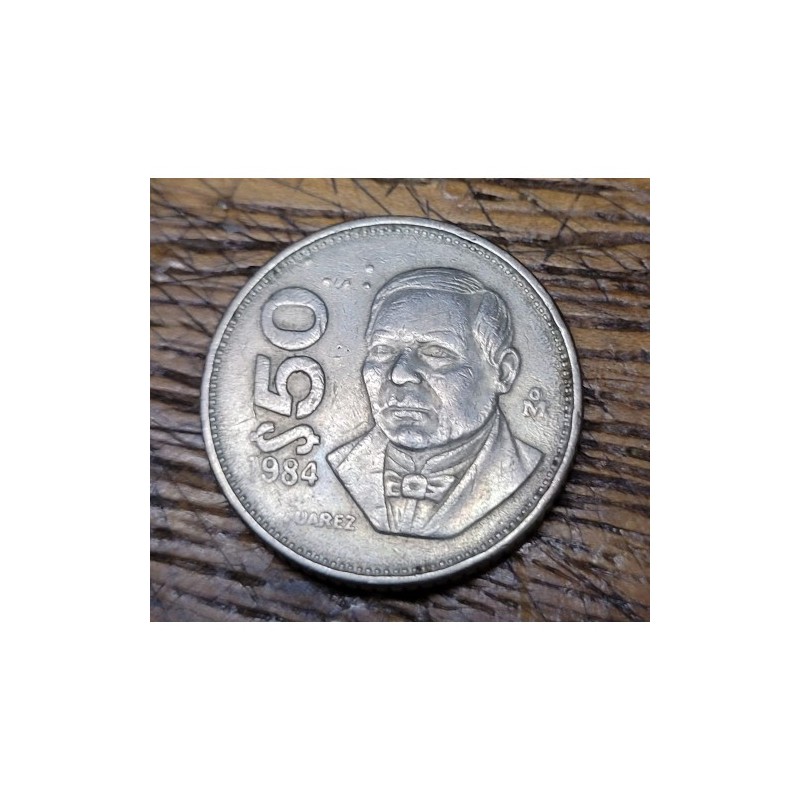Moeda do México 50 pesos 1984