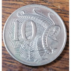 Moeda da Austrália 10 cents 2008 Rainha Elizabeth II