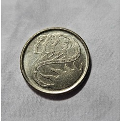 Moeda do Canadá 10 cents 2001 ano internacional dos voluntários Rainha Elizabeth