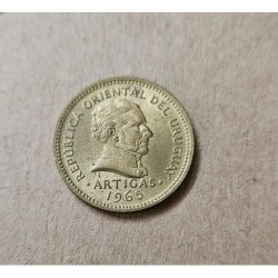 KM46 Moeda do Uruguai 1 peso 1965