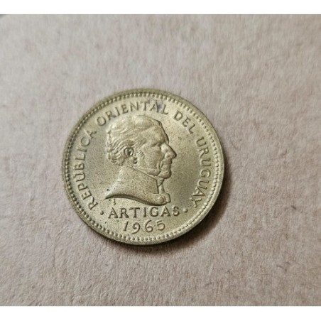 KM46 Moeda do Uruguai 1 peso 1965