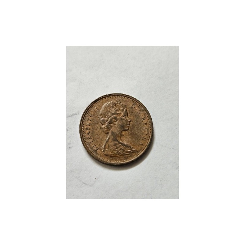 Moeda do Canada 1 cent 1972 Rainha Elizabeth II