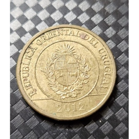 Moeda do Uruguai 1 centavo 2012 Tatu