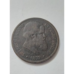 Moeda Rara Brasil Império 40 Réis 1879 - Dom Pedro II