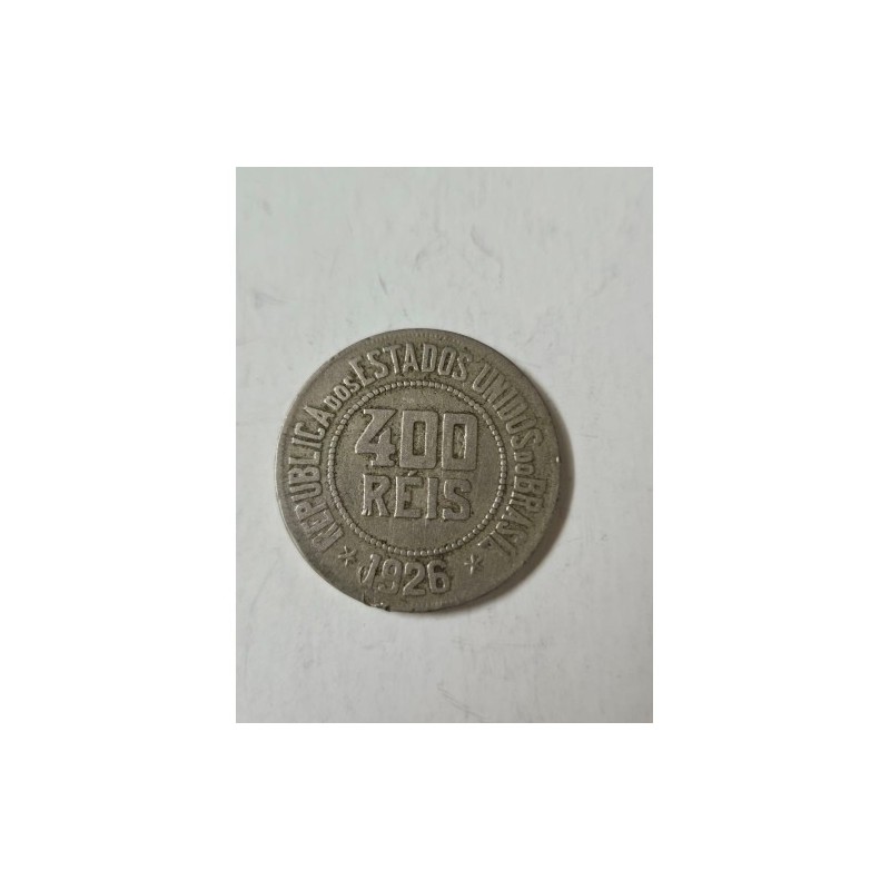 V115 Moeda Brasil 400 reis 1926 MBC