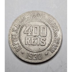 Moeda Brasil 400 réis 1930 MBC