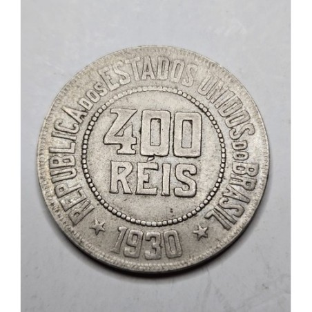 Moeda Brasil 400 réis 1930 MBC