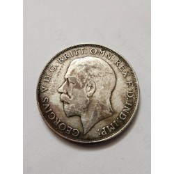 Moeda de 1 Florin - Rei George V - Grã-Bretanha - Inglaterra Prata 1924