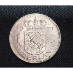 Moeda da Holanda 1 gulden 1971