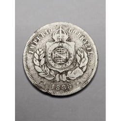 Moeda Brasil império 200 reis 1888 V034