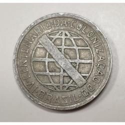 V136 Moeda Brasil 200 reis 1932 Série Vicentina Mbc