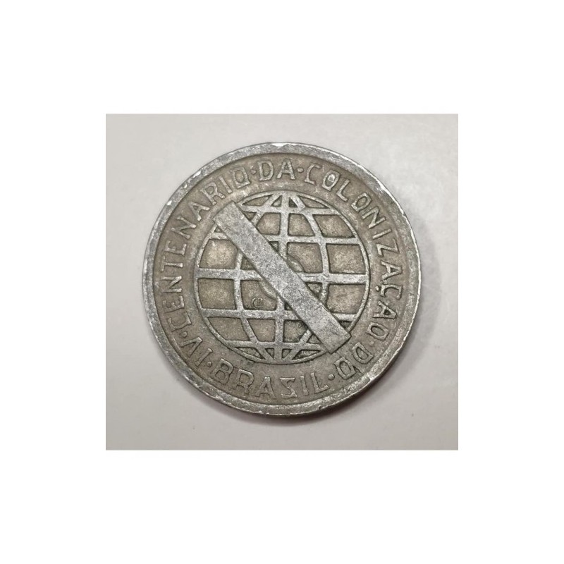 V136 Moeda Brasil 200 reis 1932 Série Vicentina Mbc