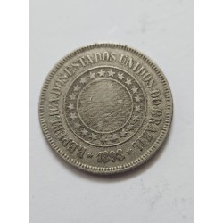 Oportunidade para colecionadores! Adquira a autêntica moeda de 200 Réis do Brasil de 1898, um item histórico da Primeira Repúbli